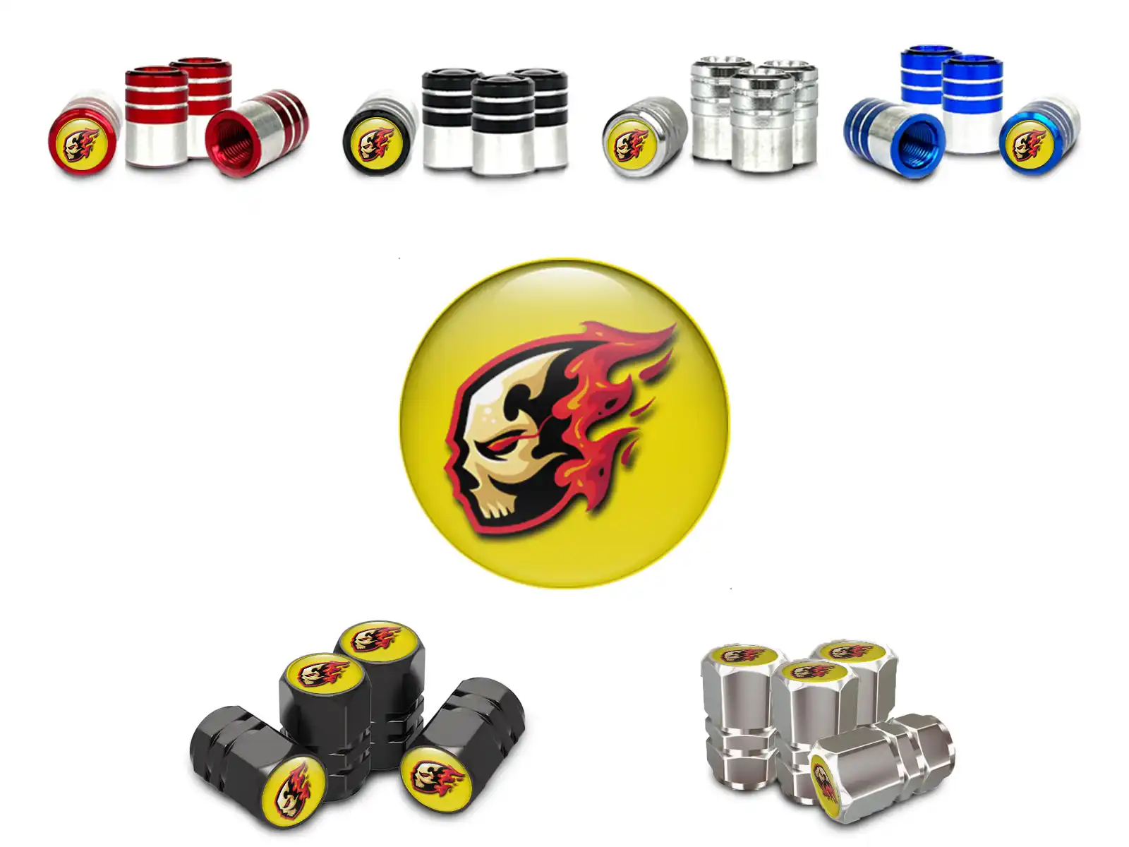 Capuchons Valve Jante Voiture Durable